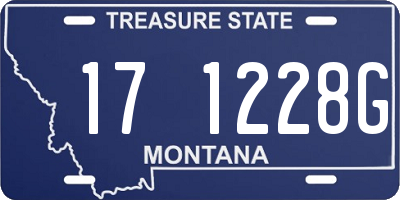 MT license plate 171228G