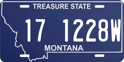 MT license plate 171228W