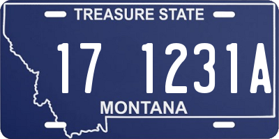 MT license plate 171231A