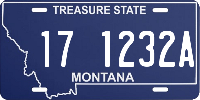MT license plate 171232A