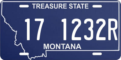 MT license plate 171232R