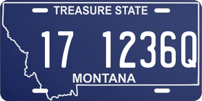 MT license plate 171236Q