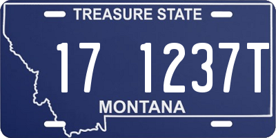 MT license plate 171237T