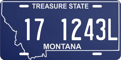 MT license plate 171243L