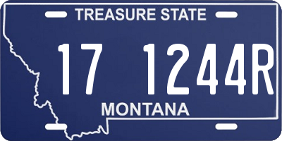 MT license plate 171244R