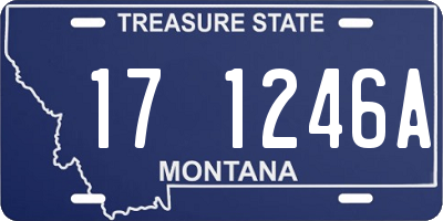 MT license plate 171246A