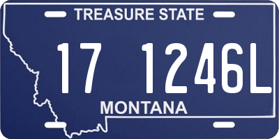 MT license plate 171246L