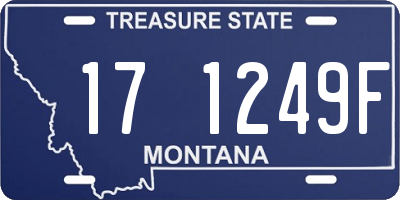 MT license plate 171249F