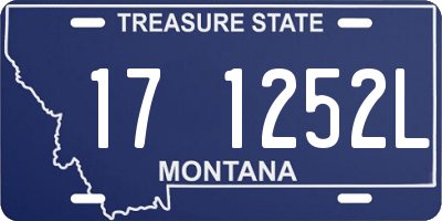 MT license plate 171252L