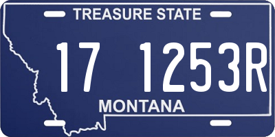 MT license plate 171253R