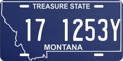 MT license plate 171253Y