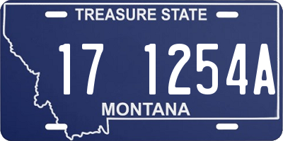 MT license plate 171254A