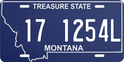 MT license plate 171254L