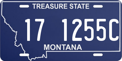MT license plate 171255C