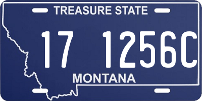MT license plate 171256C