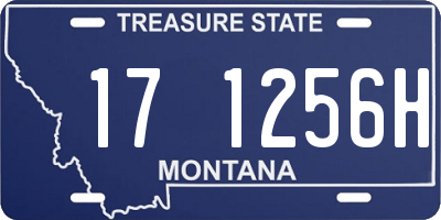 MT license plate 171256H
