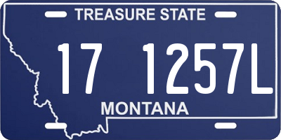 MT license plate 171257L