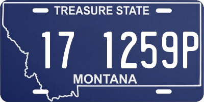 MT license plate 171259P
