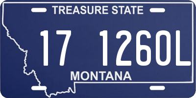 MT license plate 171260L