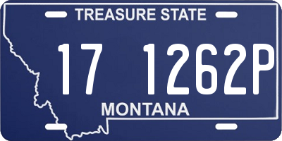 MT license plate 171262P