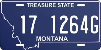 MT license plate 171264G