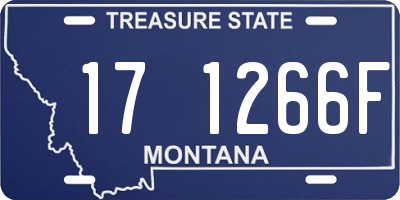 MT license plate 171266F