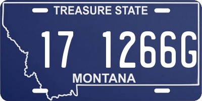 MT license plate 171266G