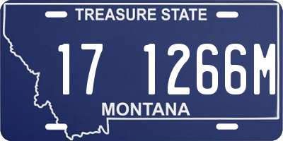 MT license plate 171266M