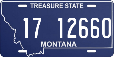 MT license plate 171266O