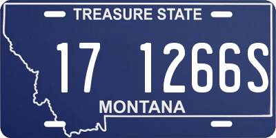 MT license plate 171266S