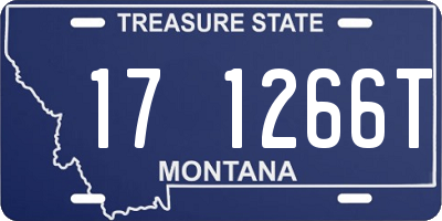 MT license plate 171266T