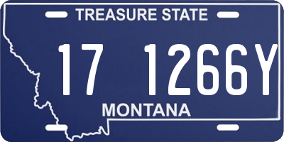 MT license plate 171266Y