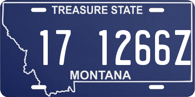 MT license plate 171266Z
