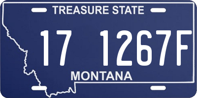MT license plate 171267F