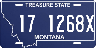 MT license plate 171268X