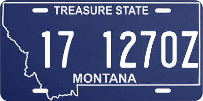 MT license plate 171270Z