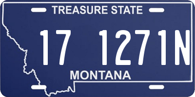 MT license plate 171271N