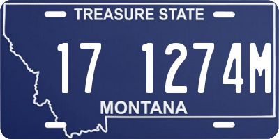 MT license plate 171274M
