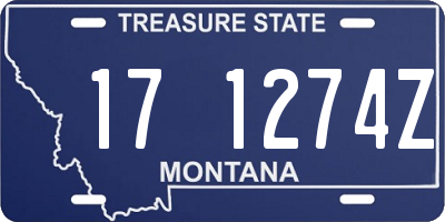 MT license plate 171274Z
