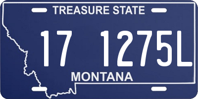 MT license plate 171275L