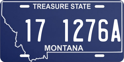 MT license plate 171276A