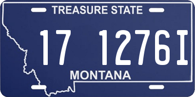 MT license plate 171276I