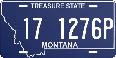 MT license plate 171276P