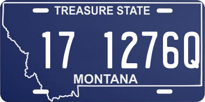 MT license plate 171276Q