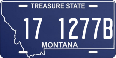 MT license plate 171277B