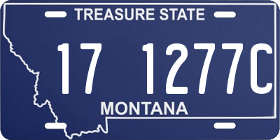 MT license plate 171277C