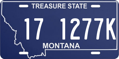 MT license plate 171277K