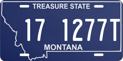 MT license plate 171277T