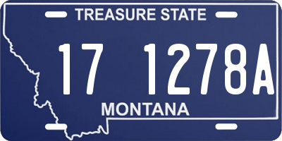 MT license plate 171278A