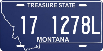 MT license plate 171278L